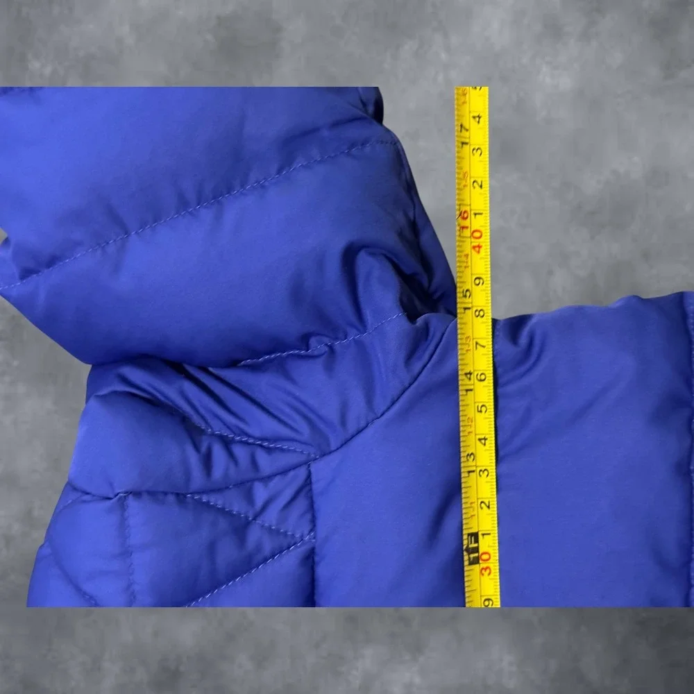 LL Bean Kids Blue DownTek Puffer Jacket Size 4 Insulated Fleece Lined 505491